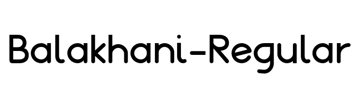 Balakhani-Regular  Fuentes Gratis Descargar