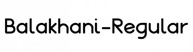 Balakhani-Regular  Frei Schriftart Herunterladen
