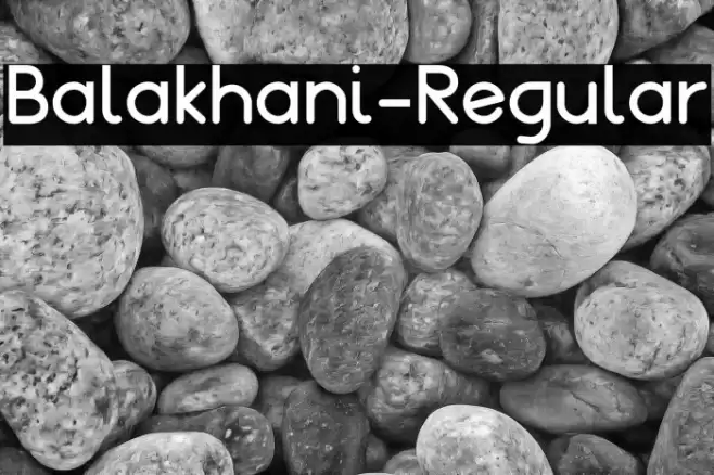 Balakhani-Regular Font examples