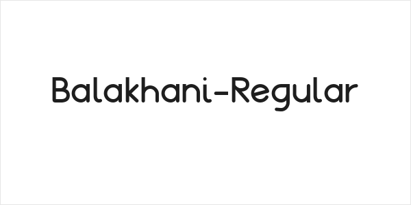 Balakhani-Regular Logo