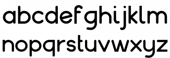 Balakhani-Regular फ़ॉन्ट लोअरकेस