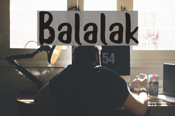 Balalak Font examples