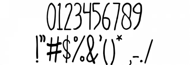 Balamoa Normal Font OTHER CHARS