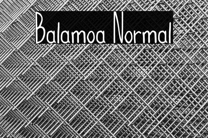 Balamoa Normal Example 1