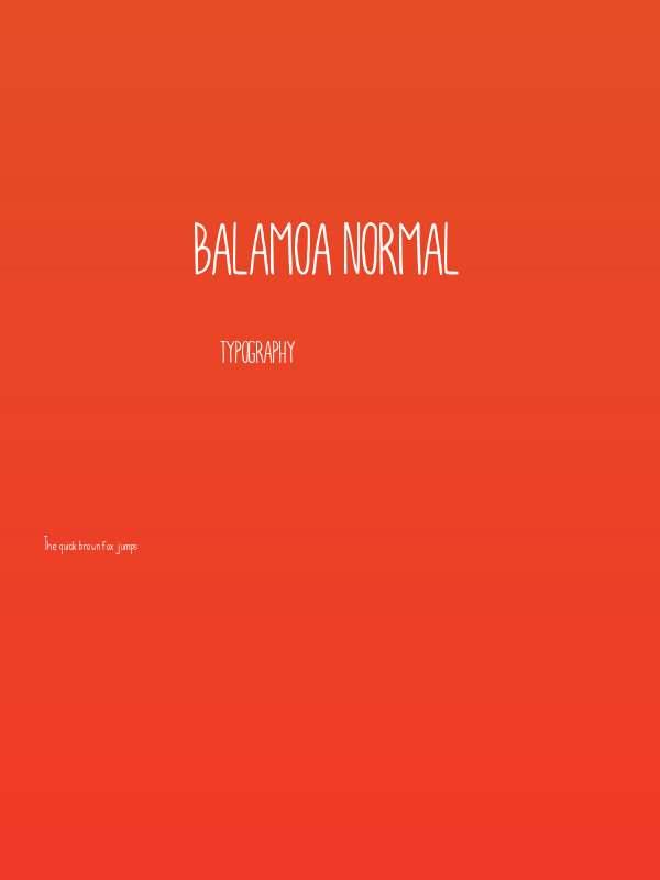 Balamoa Normal Poster