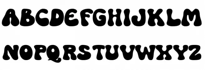 Balance Groovy Groovy Schriftart Groß