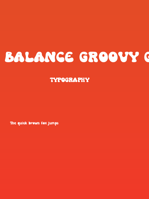 Balance Groovy Groovy Poster