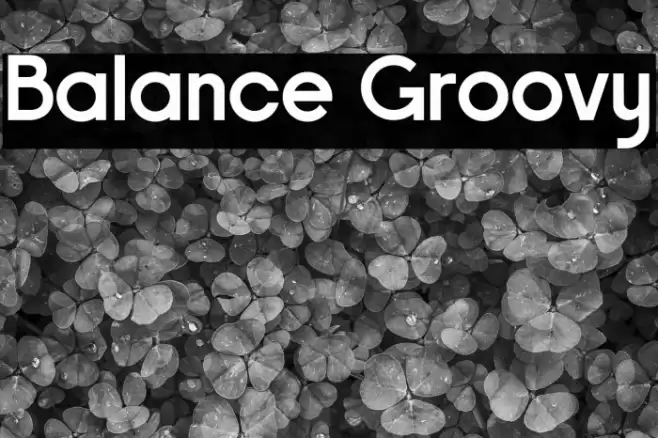 Balance Groovy Font examples