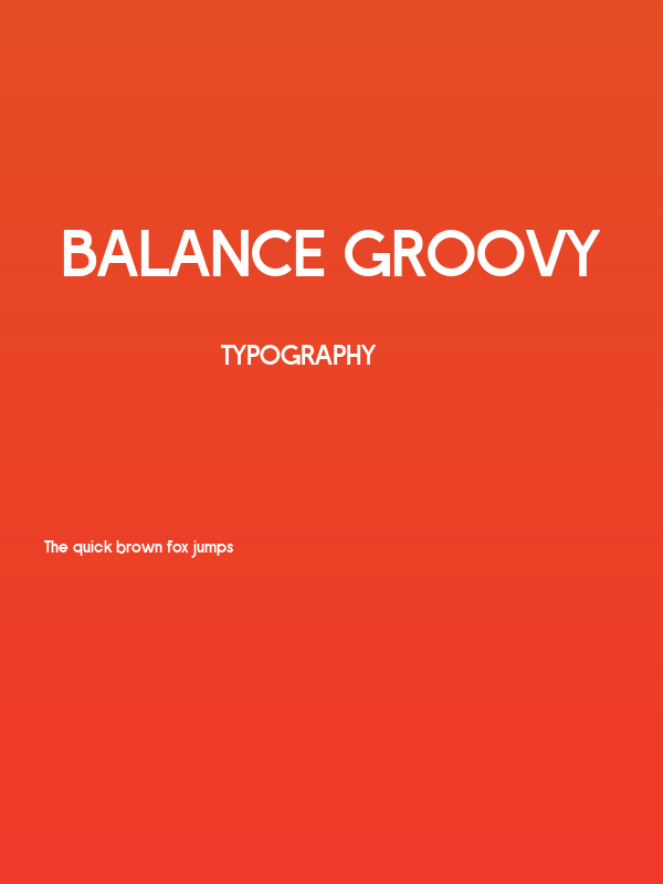 Balance Groovy Poster