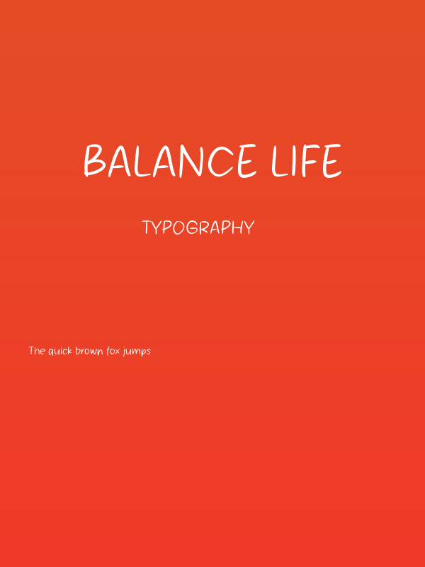 Balance Life Poster