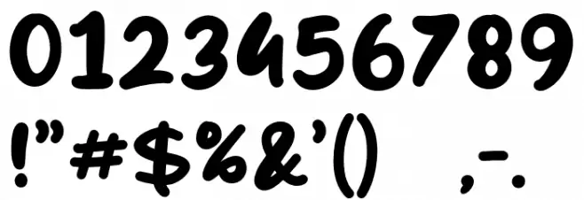 Balance Font OTHER CHARS