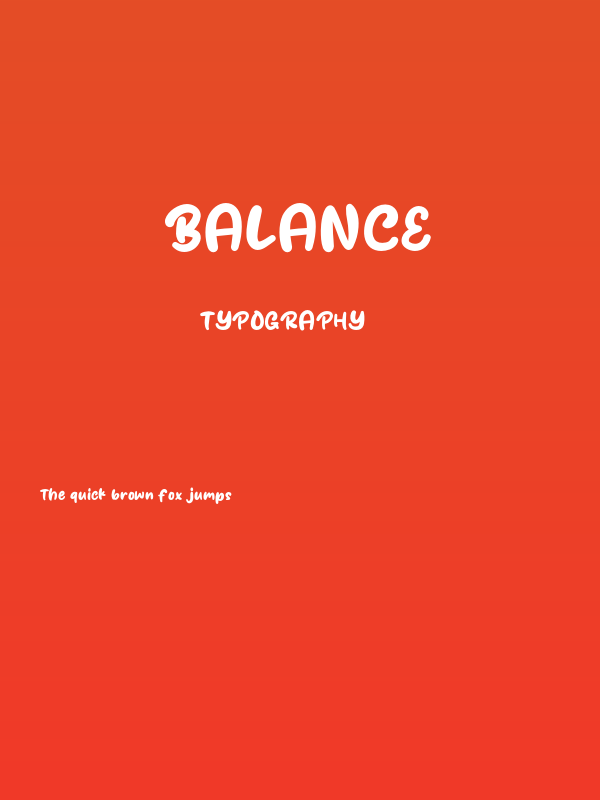 Balance Poster