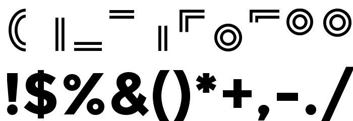 Balans-Line Font OTHER CHARS