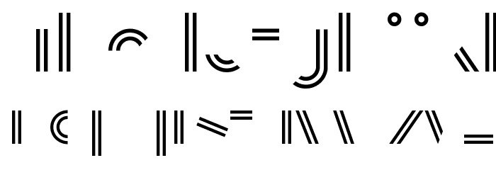 Balans-Line Font LOWERCASE