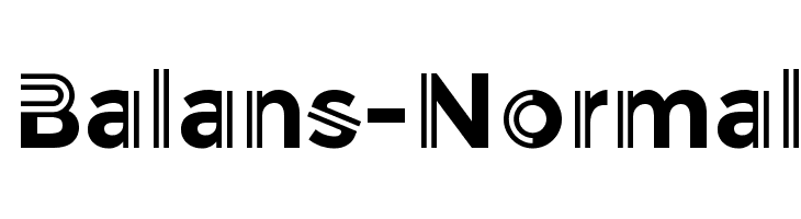 Balans-Normal  Free Fonts Download