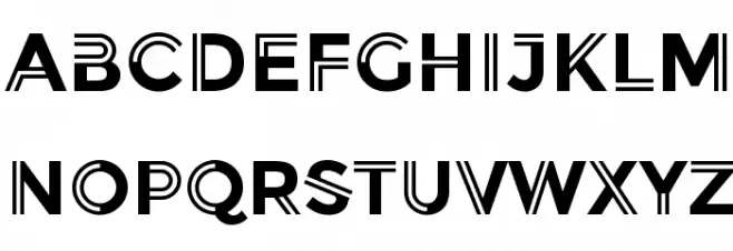 Balans-Normal Schriftart Groß