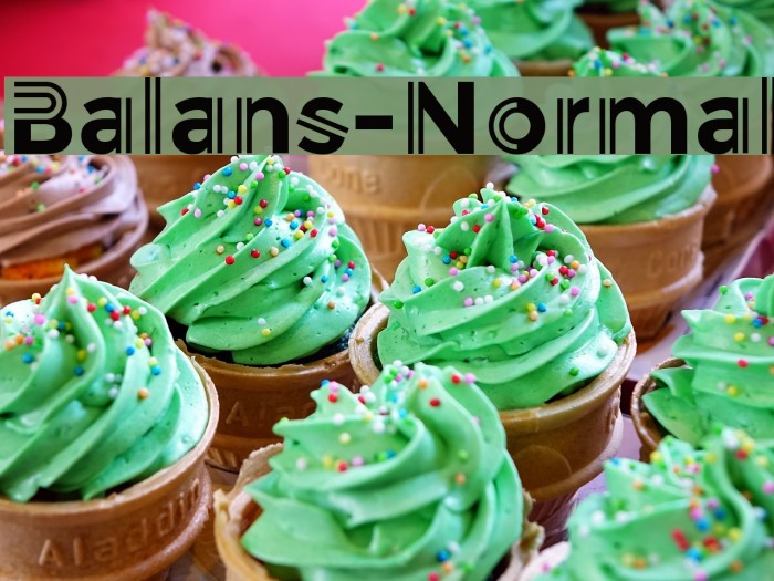 Balans-Normal Font examples