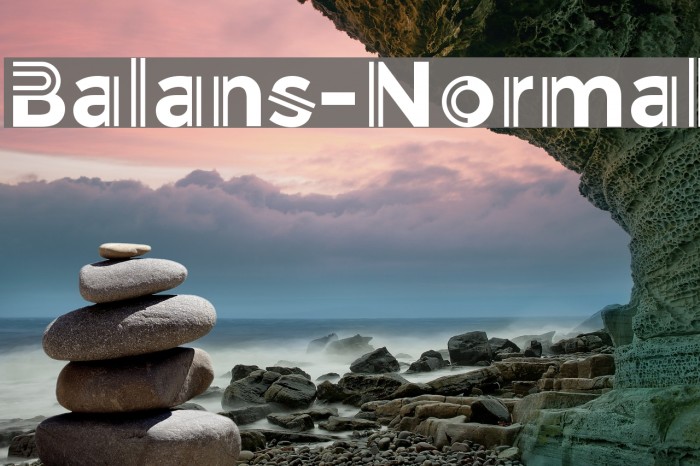 Balans-Normal Font examples