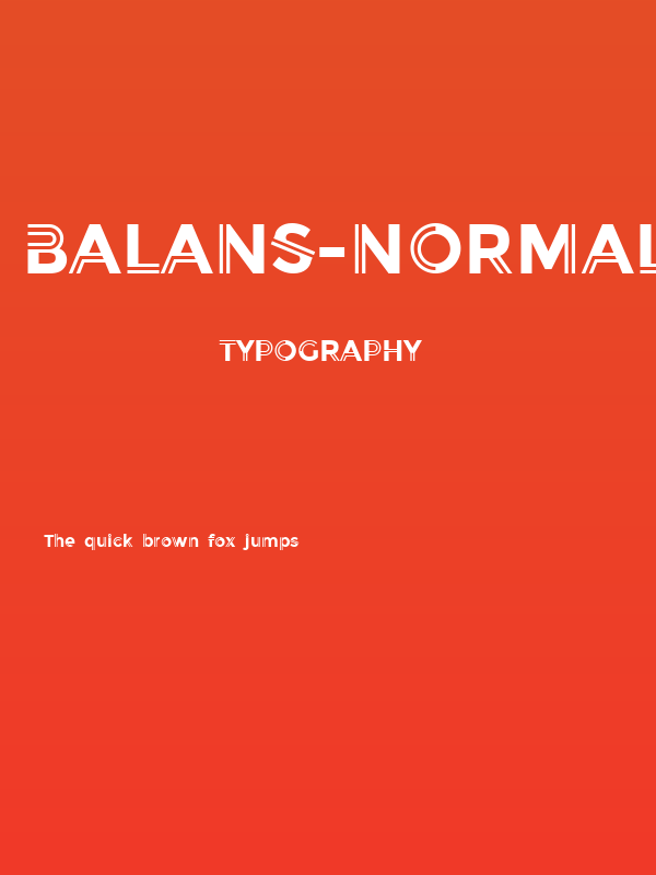 Balans-Normal Poster