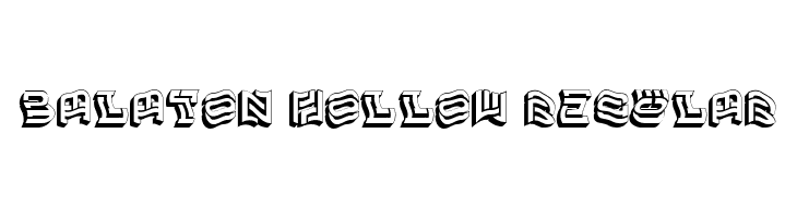 Balaton Hollow Regular  les polices de caractères gratuit tlcharger