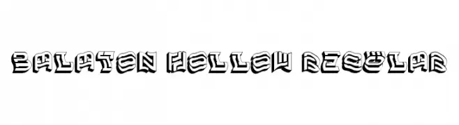 Balaton Hollow Regular  नि: शुल्क फ़ॉन्ट्स डाउनलोड
