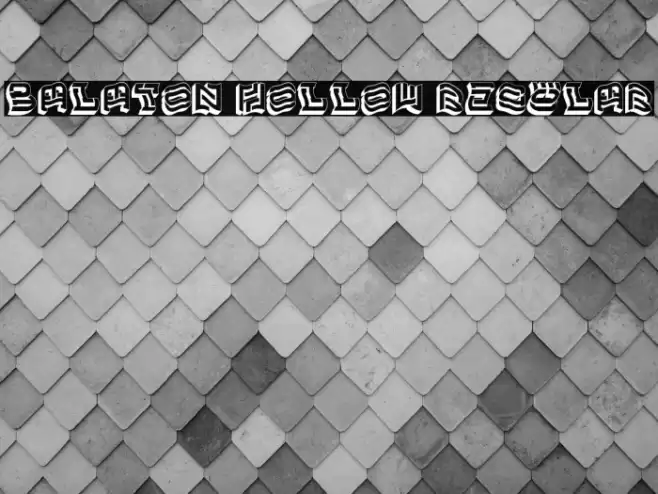 Balaton Hollow Regular Font examples