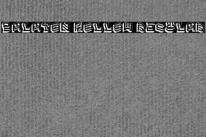 Balaton Hollow Regular Font examples