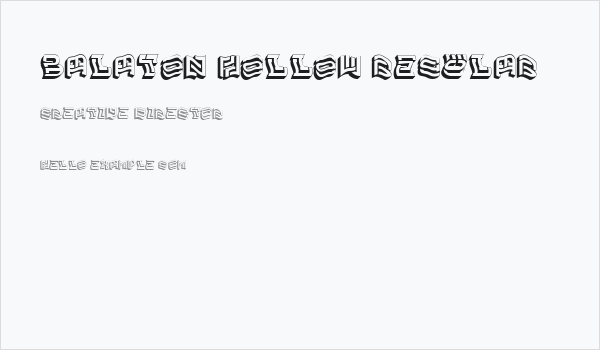 Balaton Hollow Regular Business Card