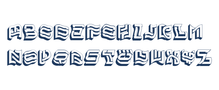 Balaton Hollow Regular Lowercase