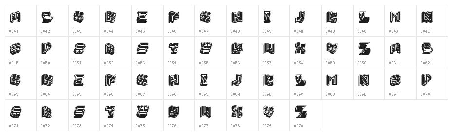 Balaton Regular Character Map