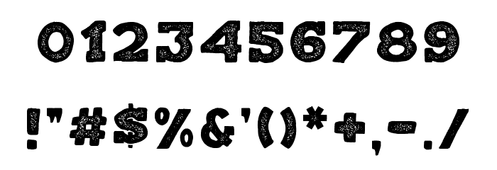 Balatype Grunge Font OTHER CHARS