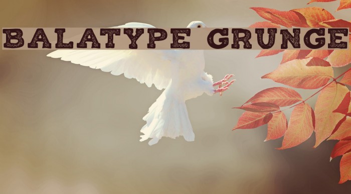 Balatype Grunge Font examples