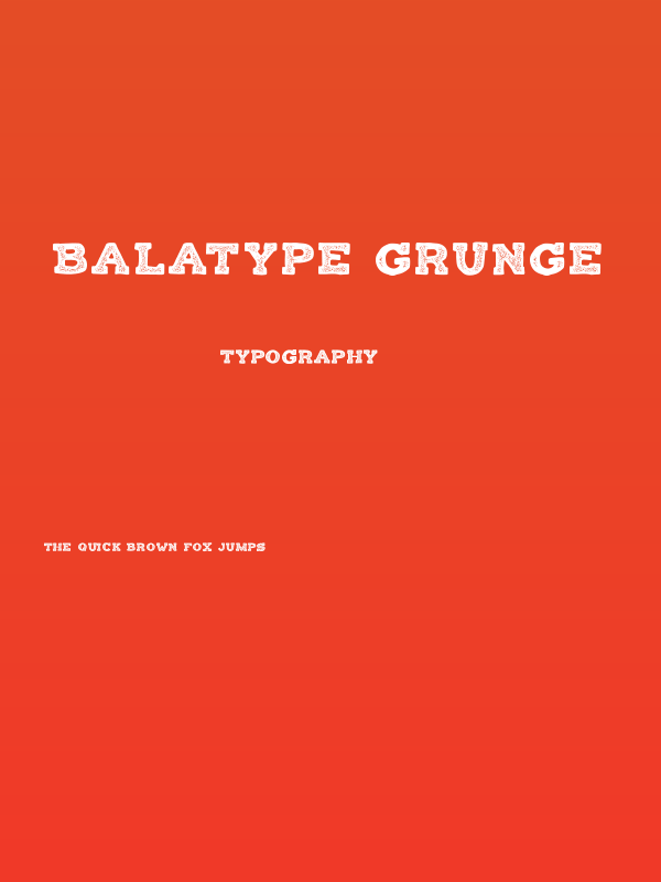 Balatype Grunge Poster