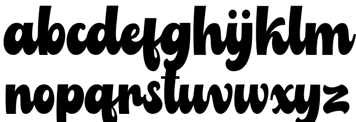 Balbaleo Font LOWERCASE