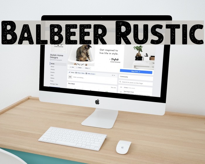 Balbeer Rustic Font examples