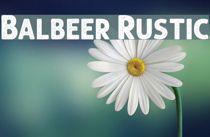 Balbeer Rustic Font examples