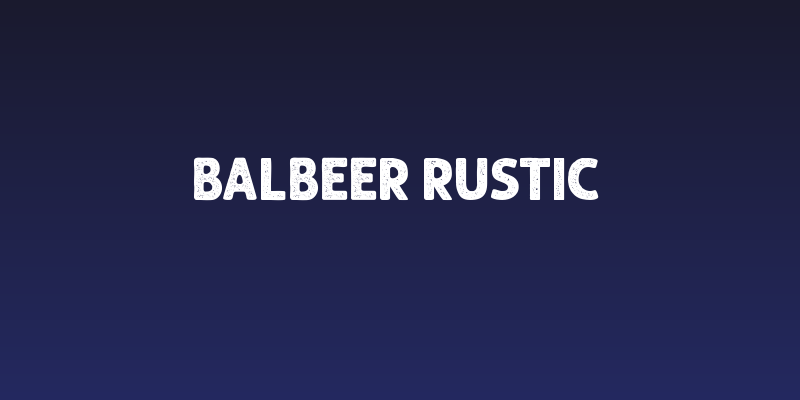 Balbeer Rustic Social Header