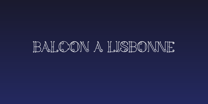 Balcon a lisbonne Social Header