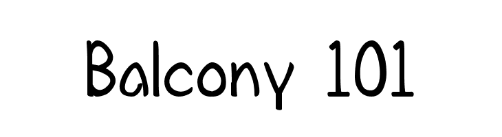 Balcony 101 Font