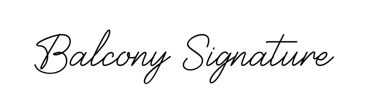 Balcony Signature  Descarca Fonturi Gratis