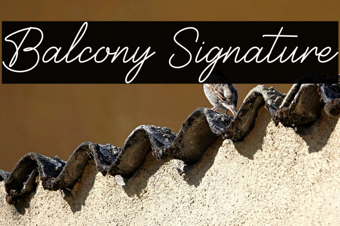Balcony Signature Example 1
