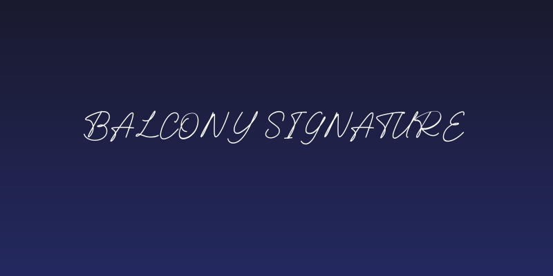 Balcony Signature Social Header