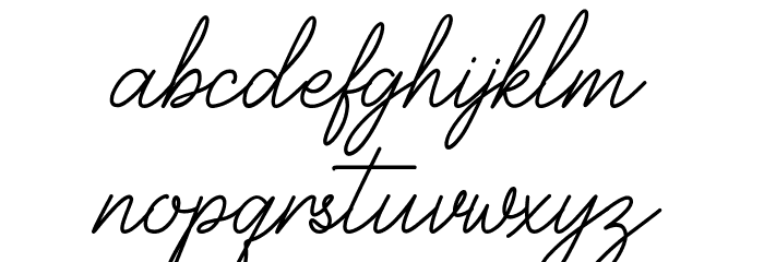 Balcony Signature Font LOWERCASE