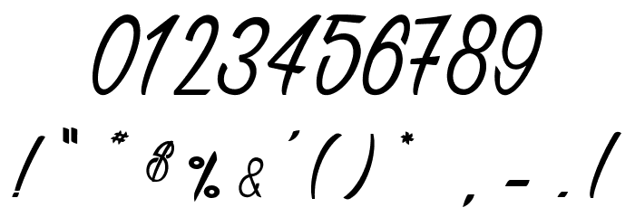 Baldaquin 2_PersonalUseOnly Font OTHER CHARS