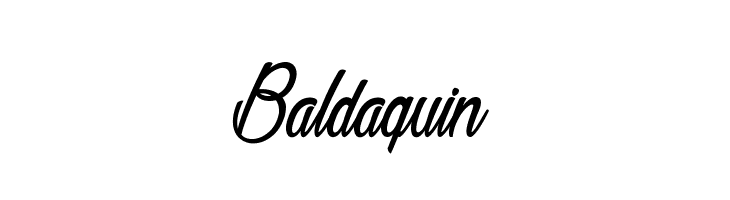 Baldaquin Шрифта