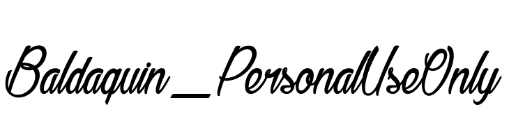 Baldaquin_PersonalUseOnly  Скачать бесплатные шрифты