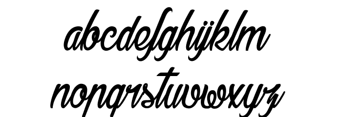 Baldaquin Font LOWERCASE