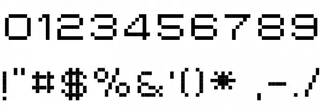 Balderas Px Font OTHER CHARS