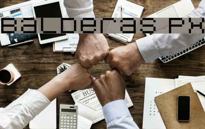 Balderas Px Font examples