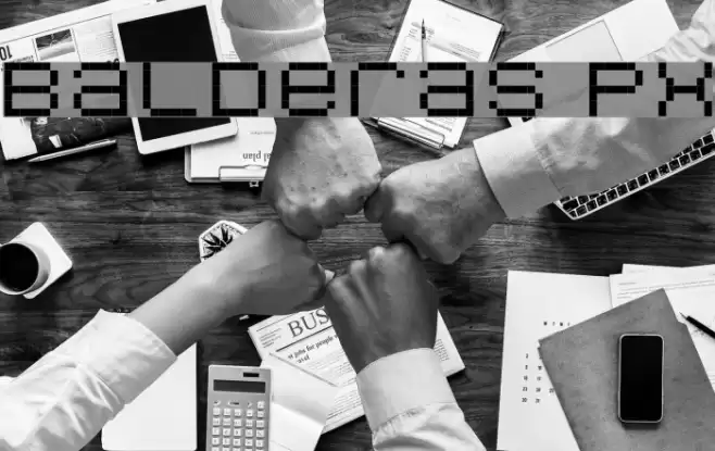 Balderas Px Font examples